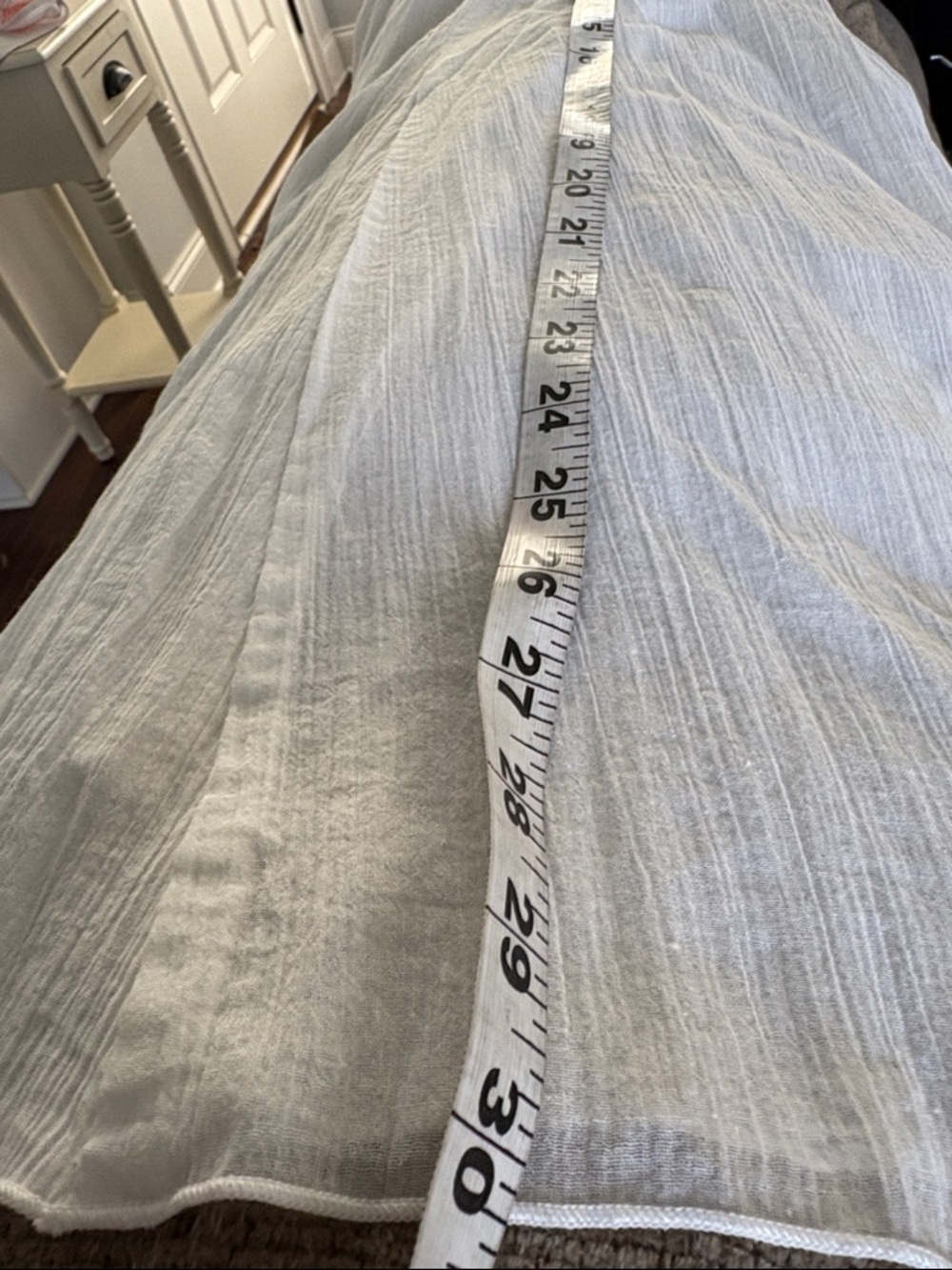 Alfred Dunner White Lined Gauze Maxi Skirt - Picture 8 of 8
